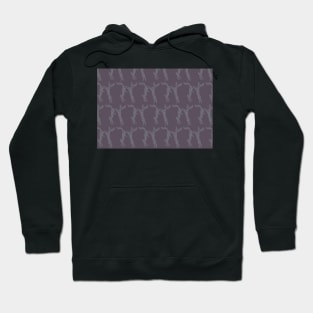 Boxing Hares - Aubergine Hoodie